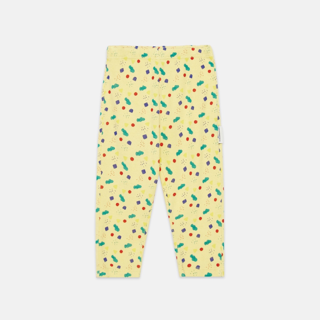 Weekend House Kids - Arty shapes baby legging - Soft yellow (6 maand)