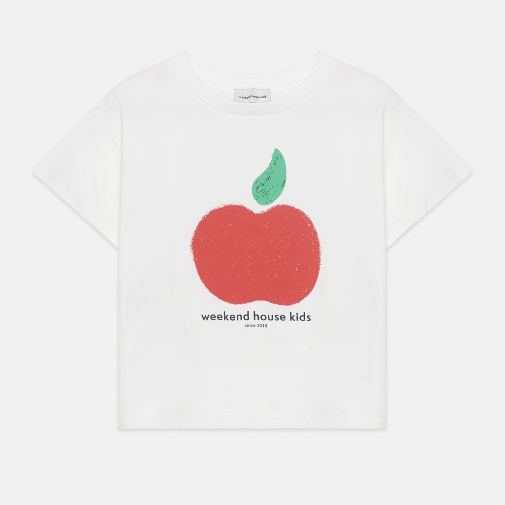 Weekend House Kids - Apple shape t-shirt - White (2 jaar)