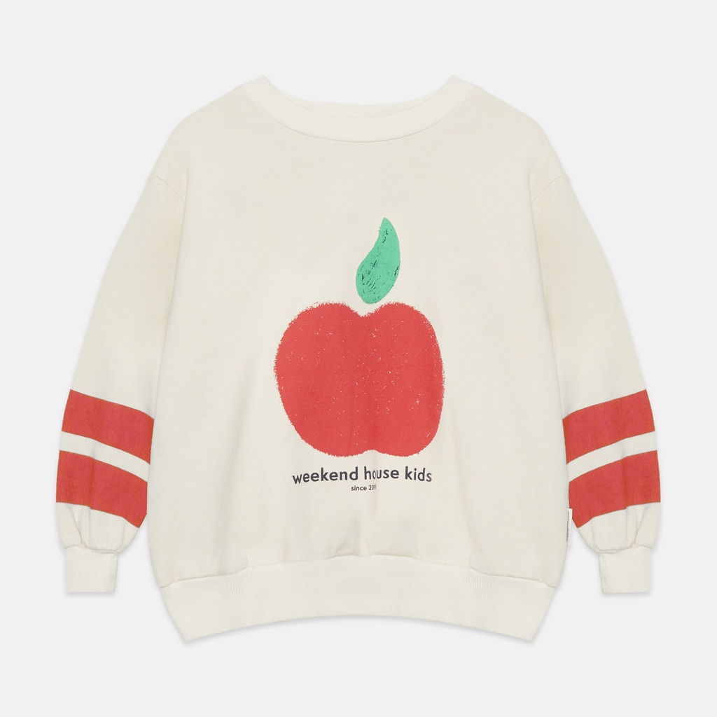 Weekend House Kids - Apple shape sweatshirt - Ecru (2 jaar)