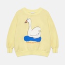 Weekend House Kids - Swan sweatshirt - Lemon