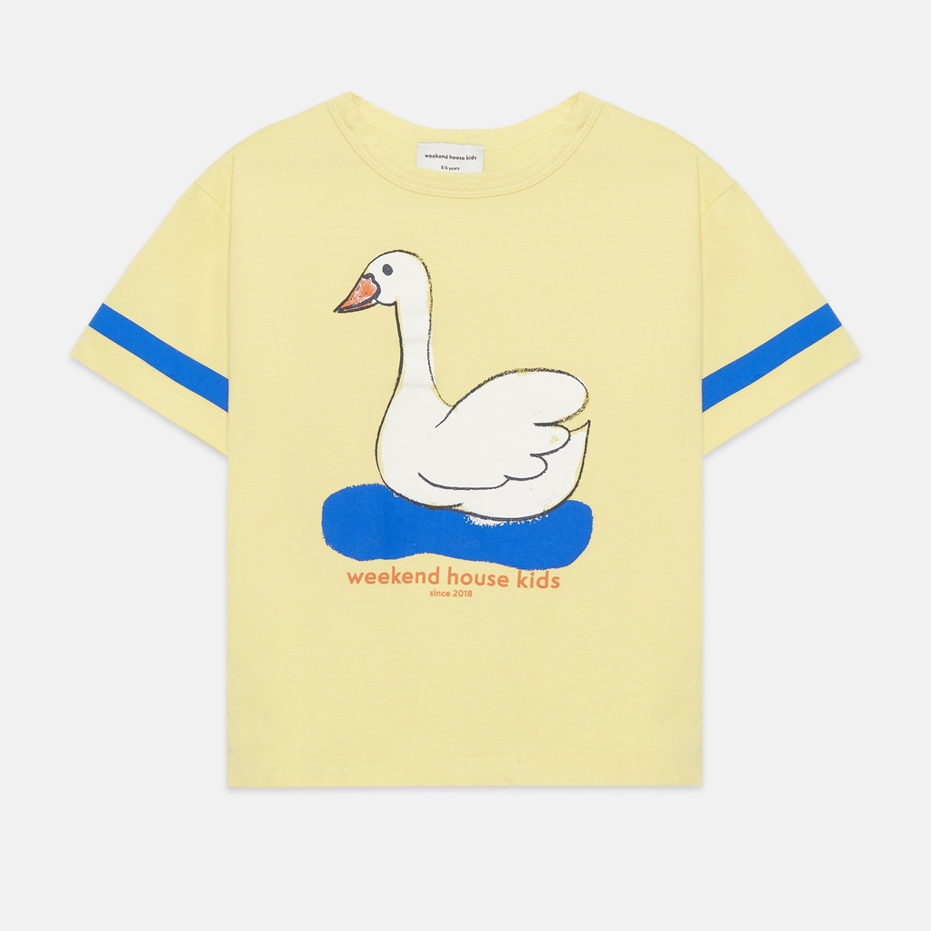 Weekend House Kids - Swan t-shirt - Soft yellow (2 jaar)