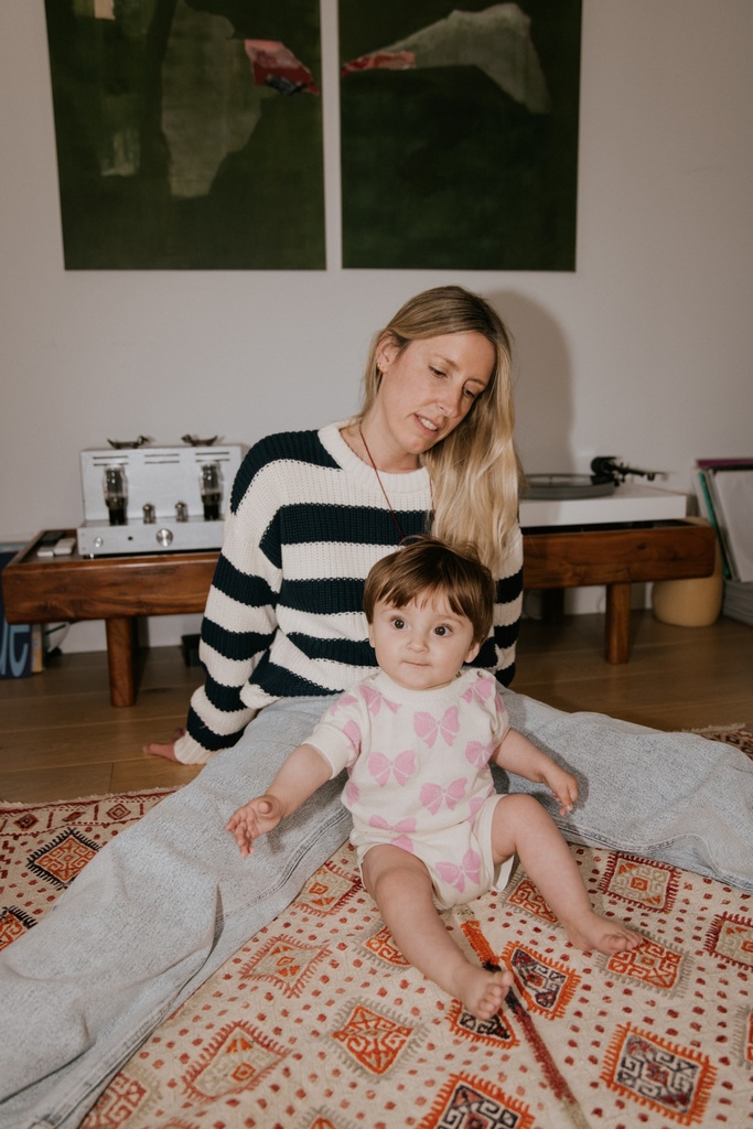The New Society - Pinpilin baby jumper - Pink lavander bow