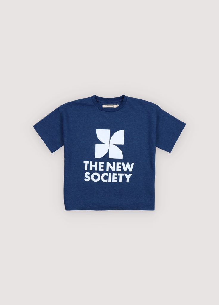 The New Society - Tns logo t-shirt - Indigo denim (2 jaar)