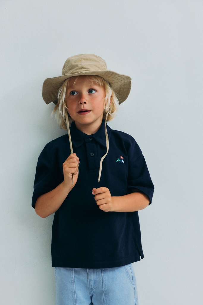 The New Society - Nut polo - Summer midnight (2 jaar)