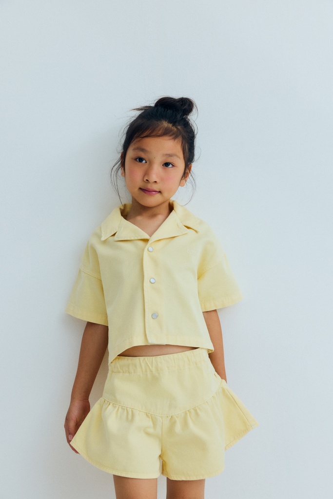 The New Society - Bellis shirt - Soft lemon (2 jaar)