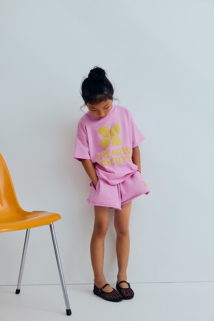The New Society - Tns logo t-shirt - Pink lavander