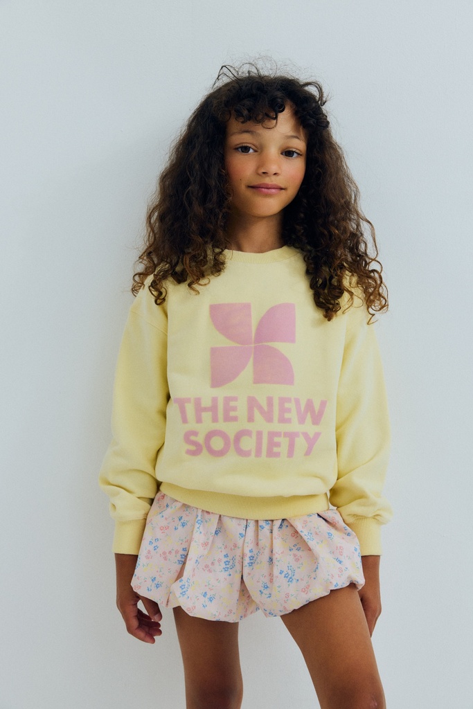 The New Society - Tns logo sweatshirt - Soft lemon (2 jaar)