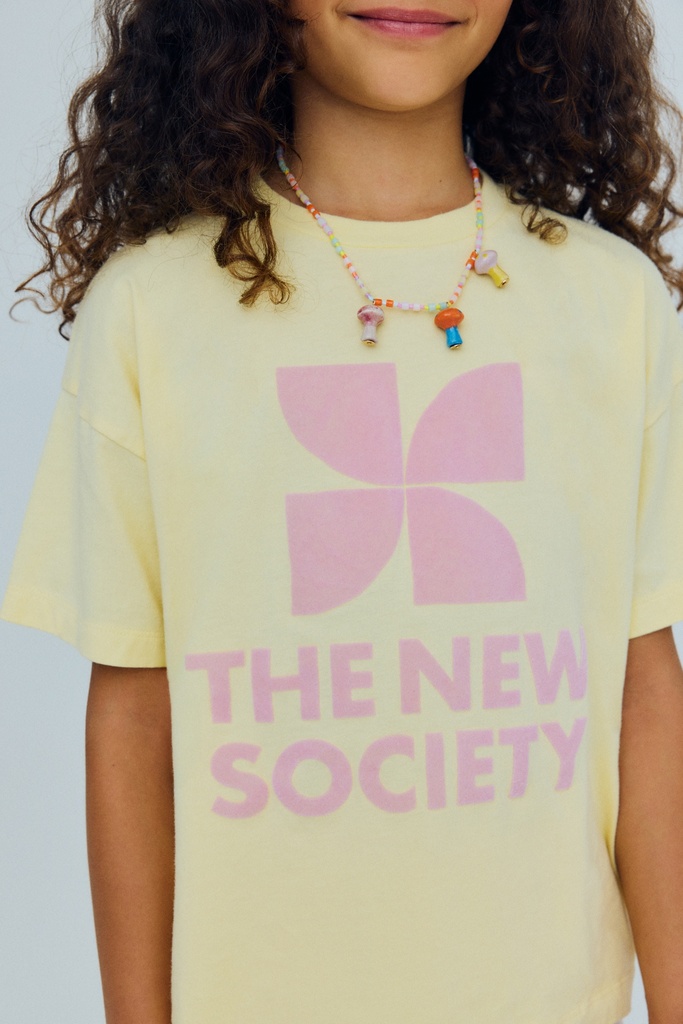The New Society - Tns logo t-shirt - Soft lemon (2 jaar)
