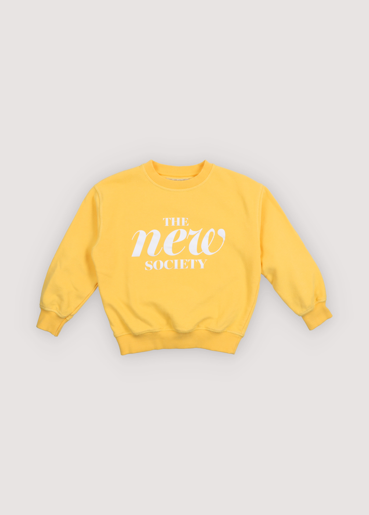 The New Society - Maca sweatshirt - Mimosa yellow (2 jaar)
