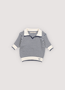 The New Society - Azalea polo knit - Summer midnight