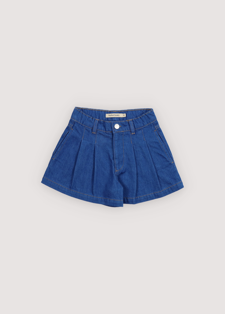 The New Society - Tulip short - Blue denim