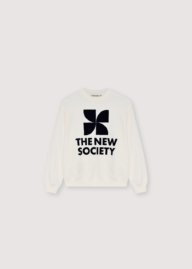 The New Society - Tns logo teen sweatshirt - Ecru