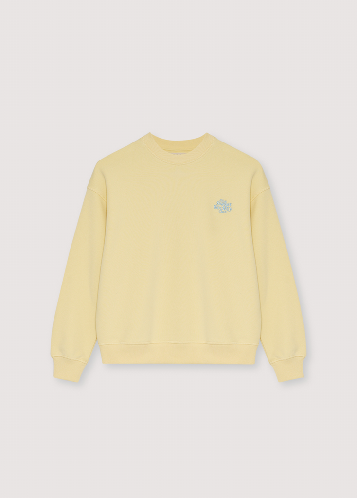 The New Society - Salvia teen sweatshirt - Soft lemon