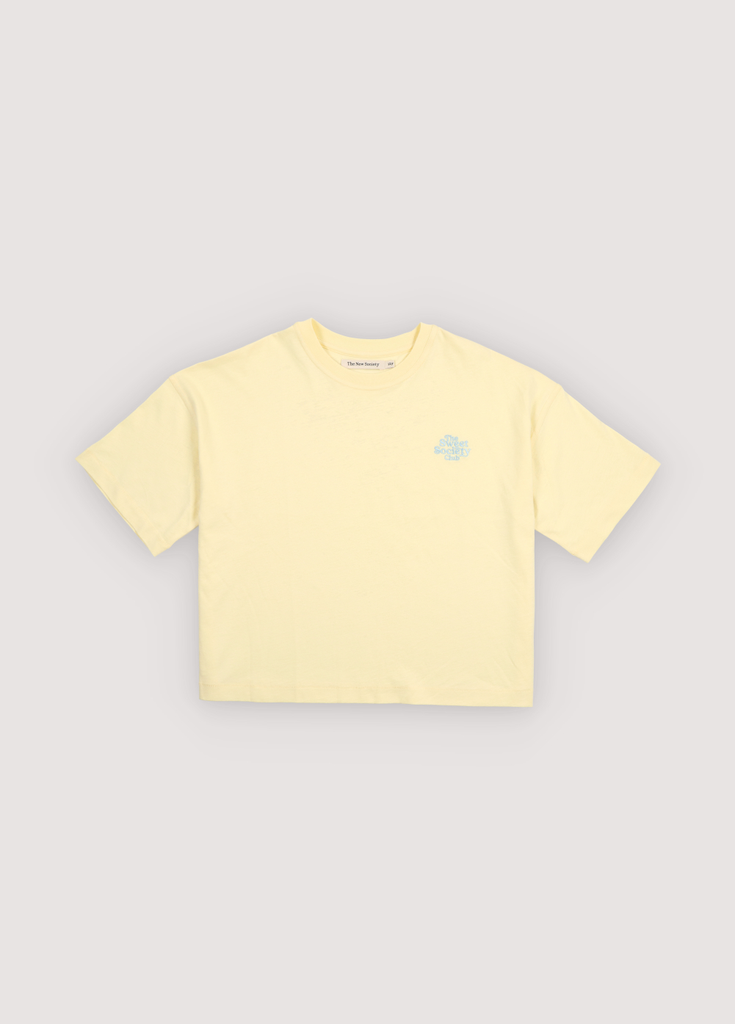 The New Society - Salvia teen t-shirt - Soft lemon