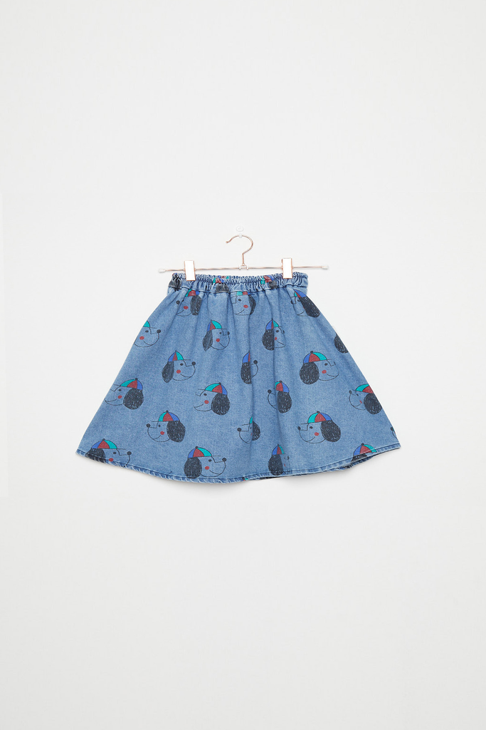 Weekend House Kids - Happy dog denim short skirt