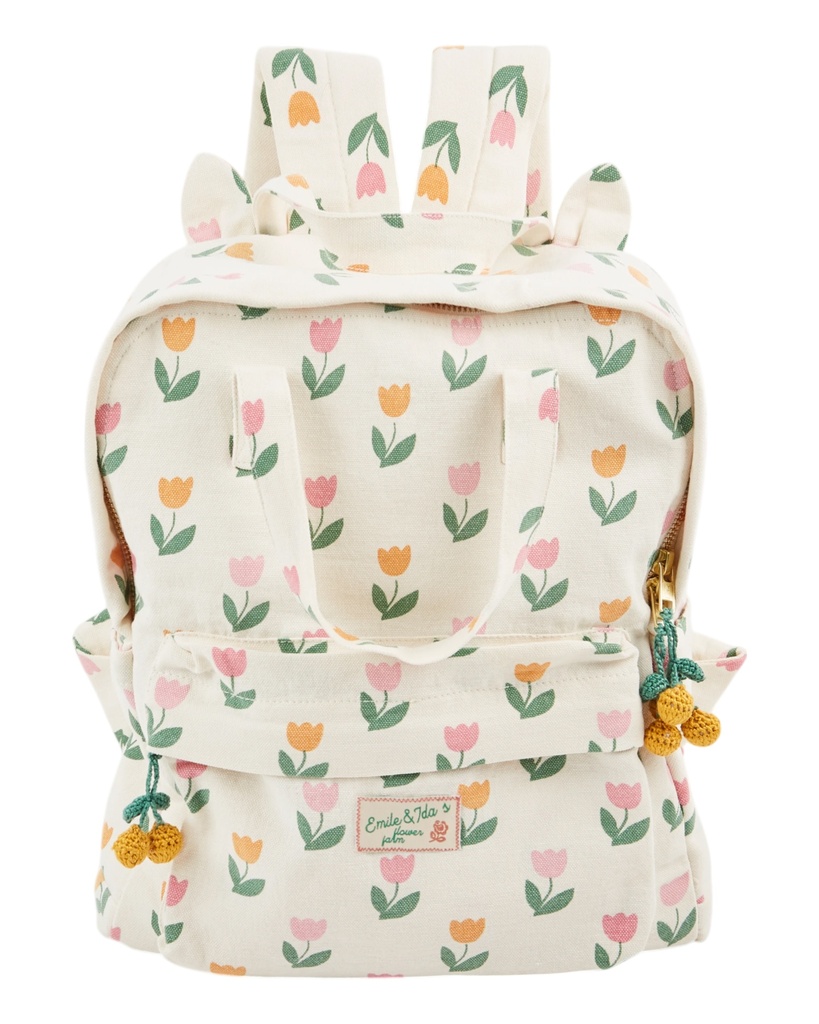 Emile & Ida - Sac a dos imprime - Tulipe (adsacados)