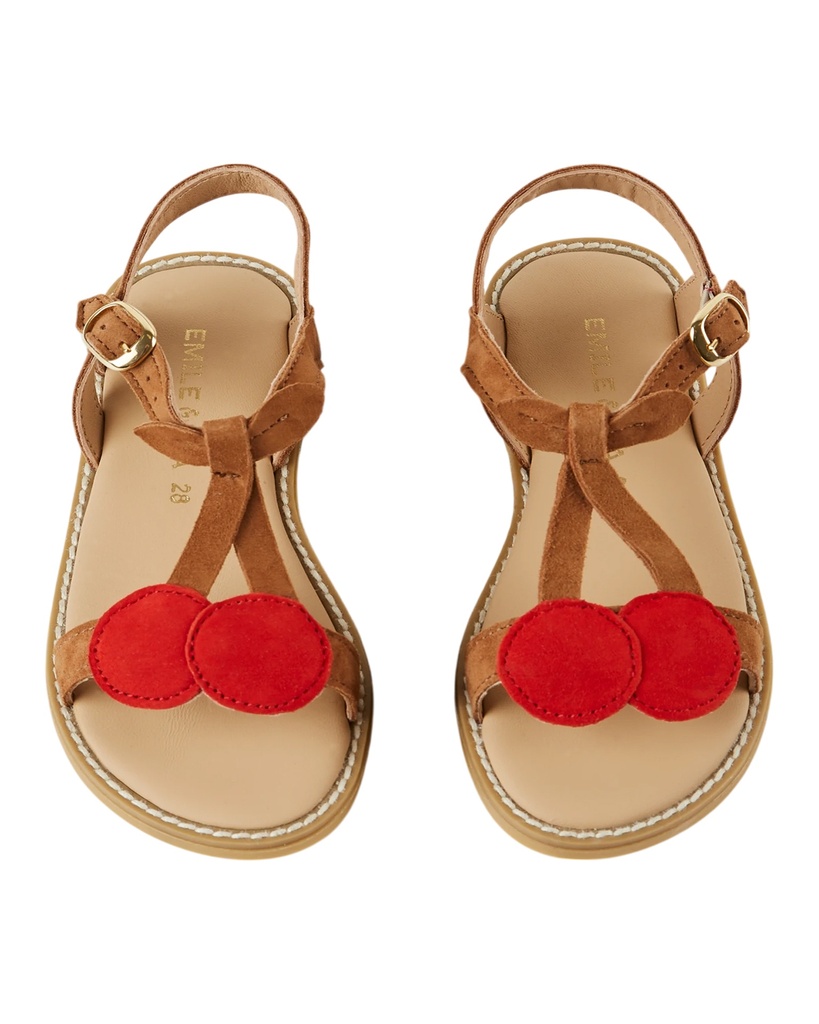 Emile & Ida - Sandales cerises - Rouge camel (adcherry) (31)