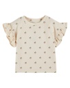 Emile & Ida - Tee shirt eponge imprime - Cerisette creme (ad108)