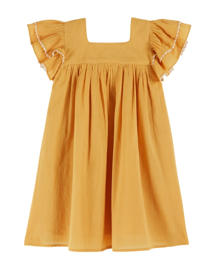 Emile & Ida - Robe voile de coton - Tournesol (ad020)