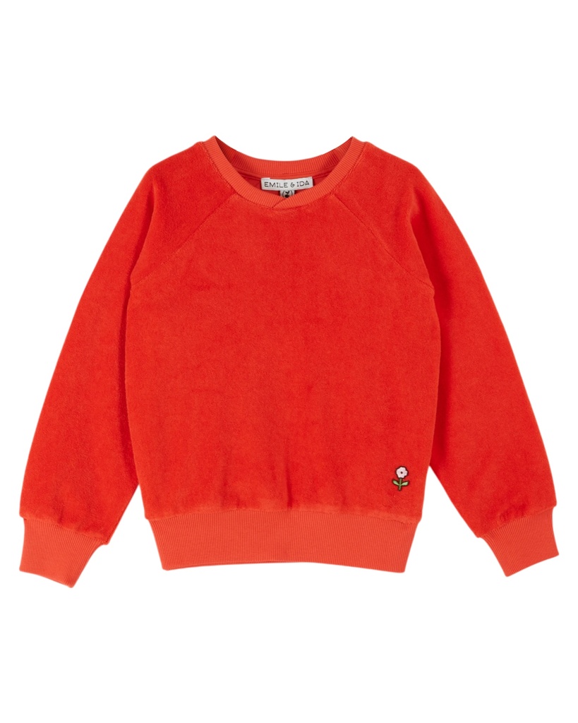 Emile & Ida - Sweat eponge - Coquelicot (ad014) (3 jaar)