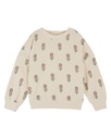 Emile & Ida - Sweat shirt eponge  imprime ao - Margot creme (ad213a)