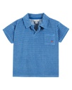 Emile & Ida - Polo eponge raye - Rayure mer fine (ad092a)
