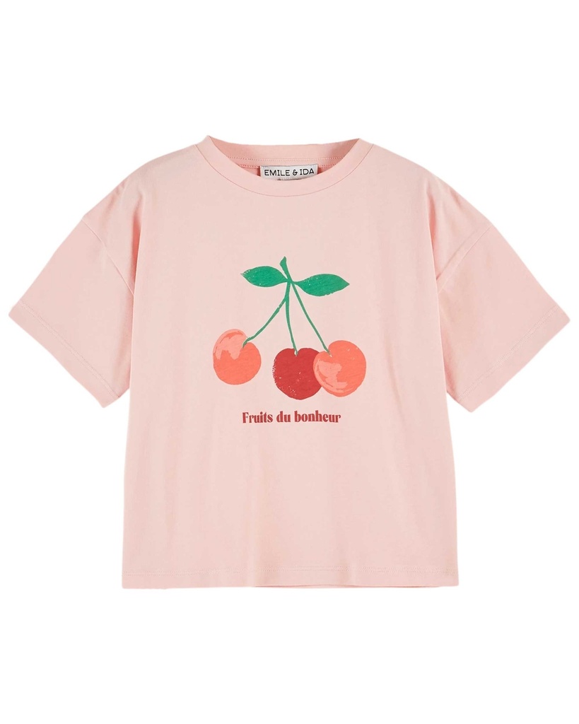 Emile & Ida - Tee shirt imprime place fruit - Blossom (ad015) (10 jaar)