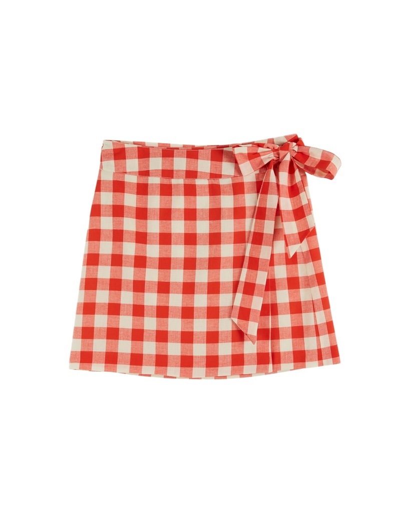 Emile & Ida - Jupe vichy rouge - Vichy rouge (ida-dimanche) (M - 38)