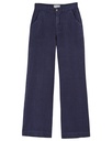 Emile & Ida - Pantalon lin droit - Marine (ida-drio)