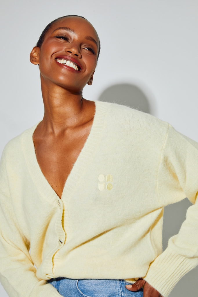 Imprevu - Cardigan mira yellow