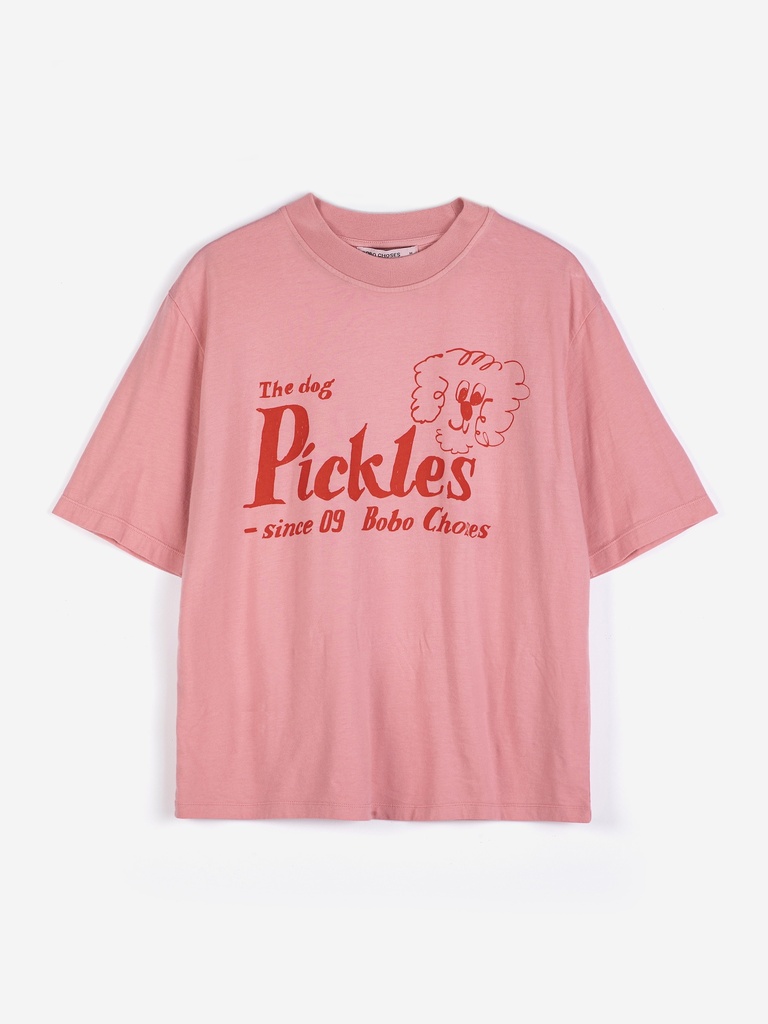 Bobo Choses - The Dog Pickles Fitted T-shirt - Pink