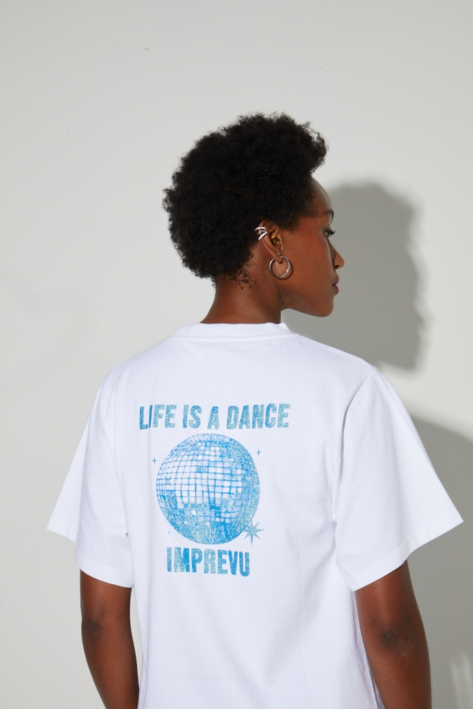 Imprevu - T-shirt Colette print disco