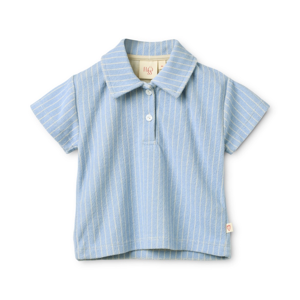 Flöss - Nohr shirt - Bright blue stripe (2 jaar)