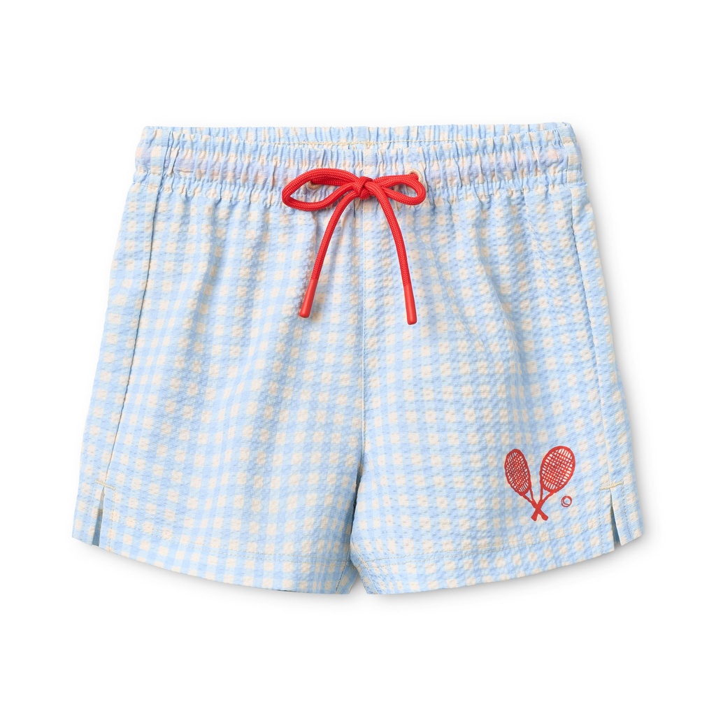 Flöss - Ocean swim shorts - Blue gingham (2 jaar)