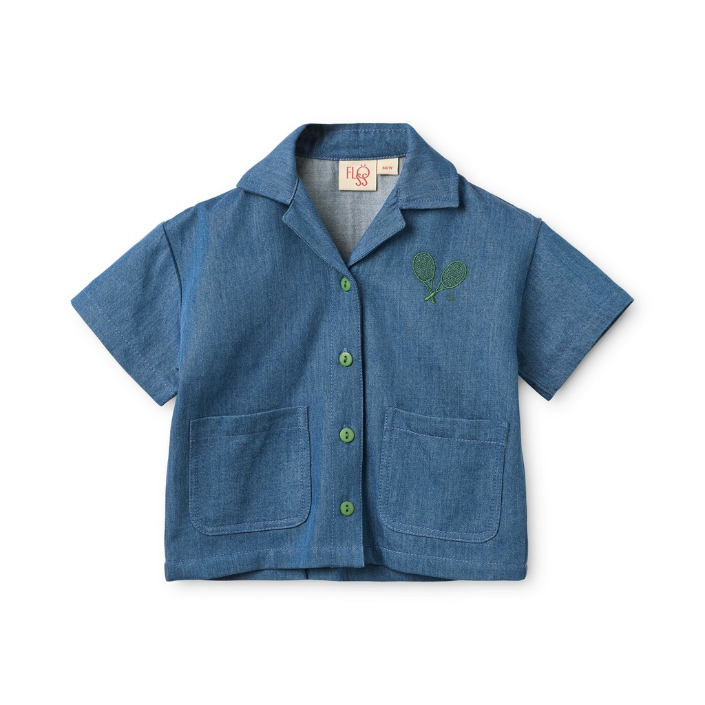 Flöss - Victor shirt - Mid blue