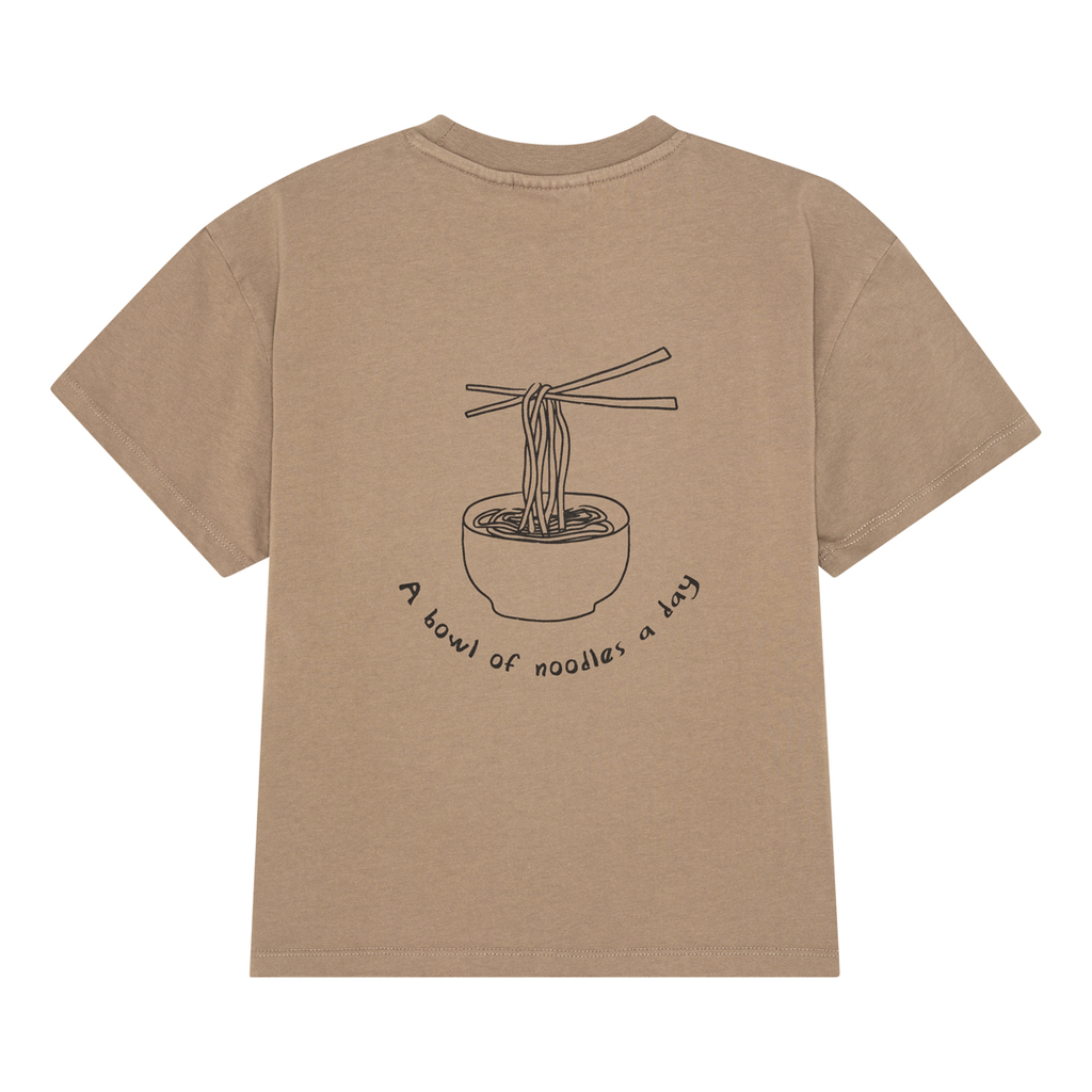 Brunobruno - Nanna t-shirt - walnut noodles