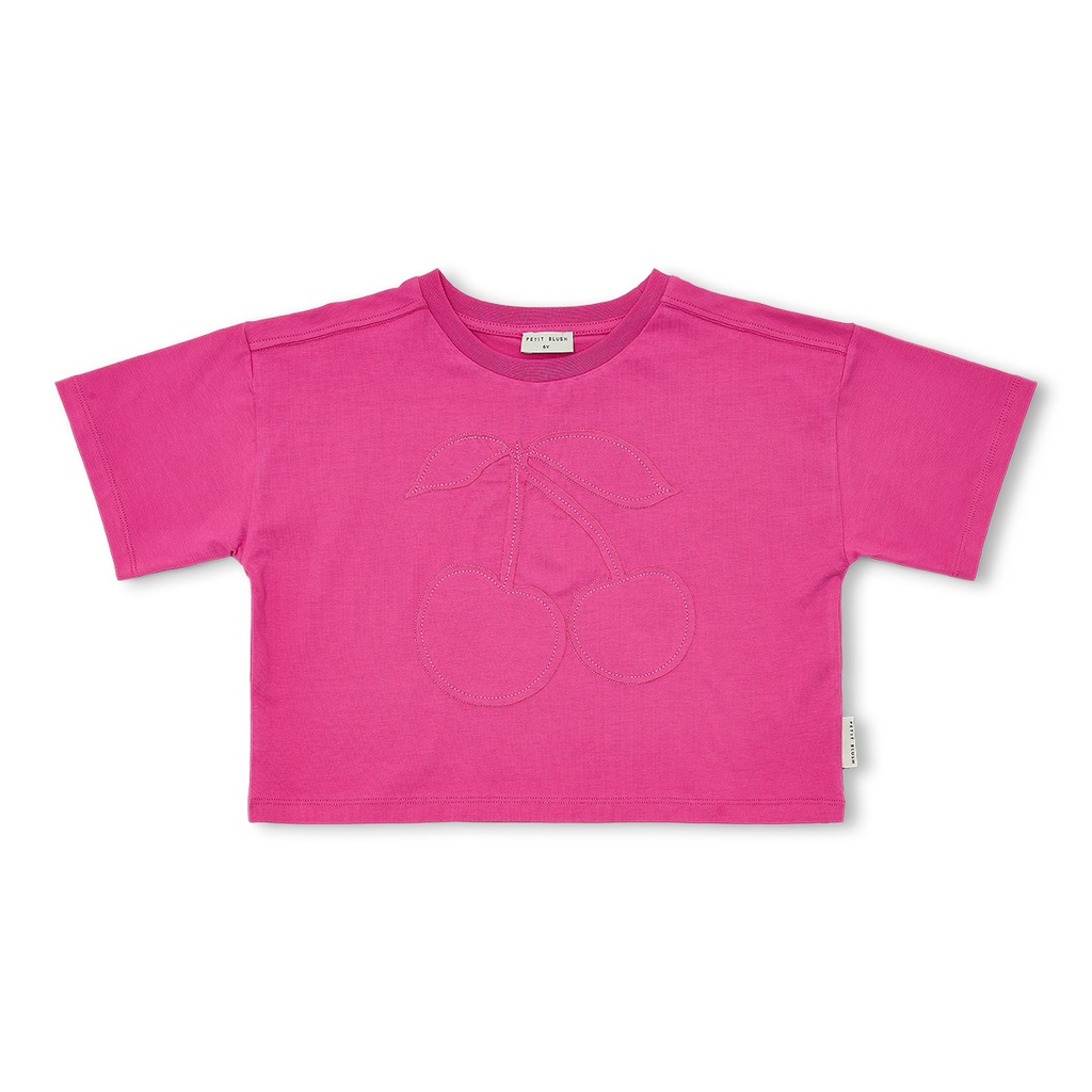 Petit Blush - Cherry t-shirt - Rose violet