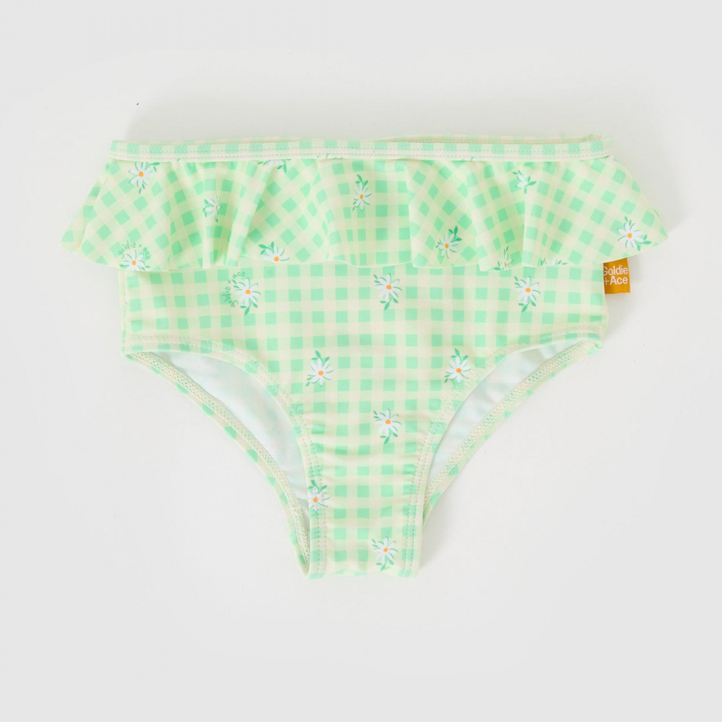 Goldie and Ace - Gingham daisy bikini bottom (3 jaar)