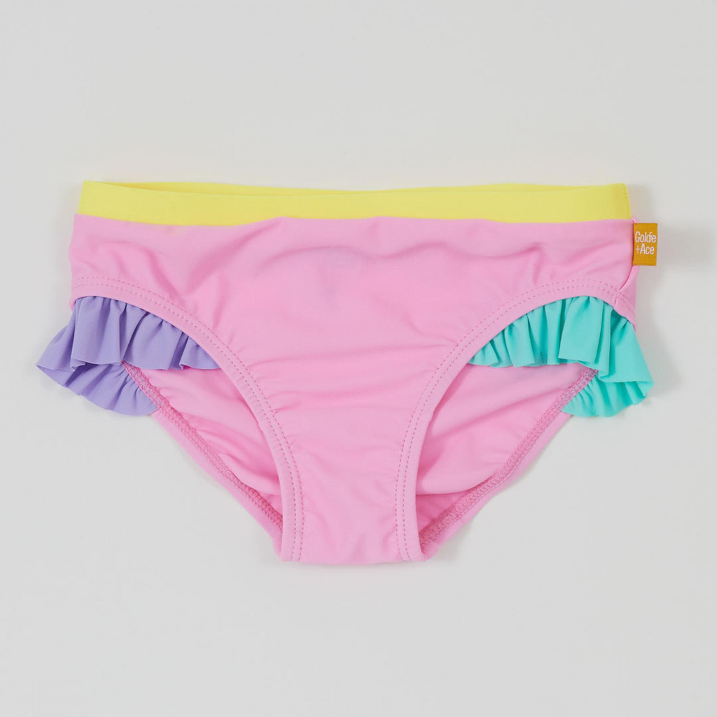 Goldie and Ace - Pastel beach bikini bottom (2 jaar)