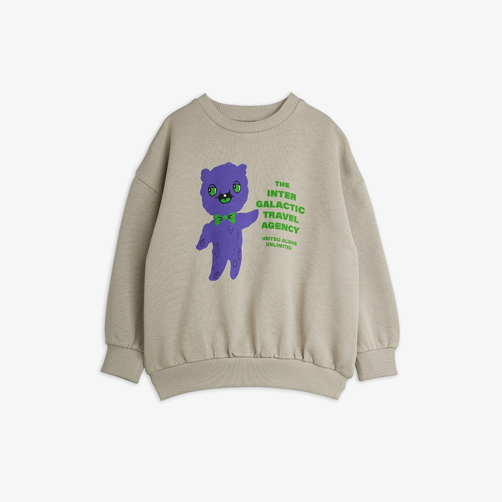 Mini Rodini - Alien travel sweatshirt - Grey (9 jaar)