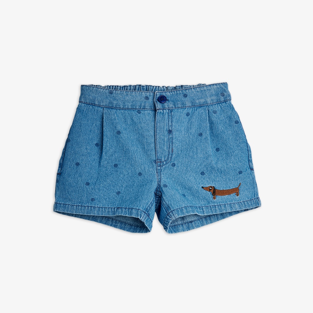 Mini Rodini -Denim dots shorts - Blue