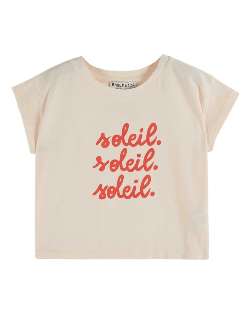 Emile & Ida - Tee shirt fete des meres - Creme (ad120)