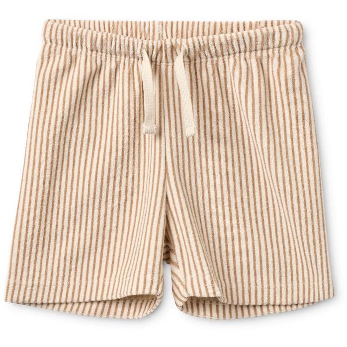 Flöss - Nohr shorts - Light brown stripe (2 jaar)