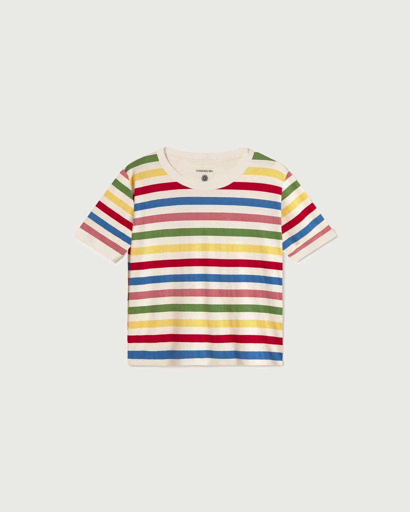 Thinking Mu - Med stripes zowie tee (XS - 34)