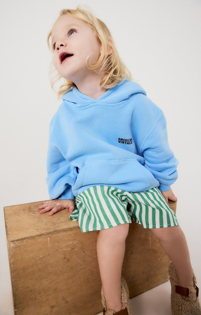 American Vintage - Izubird hoodie (sky blue) (3 jaar)