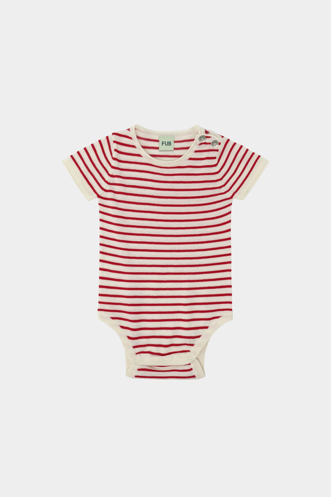 FUB - Baby body (ecru/red)