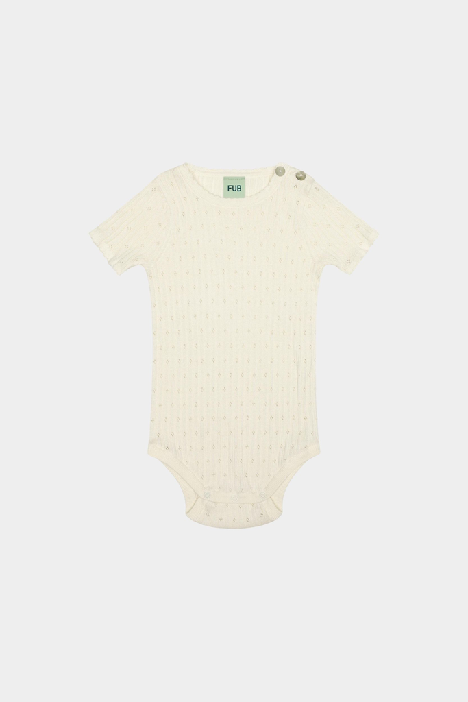 FUB - Baby pointelle body (ecru)