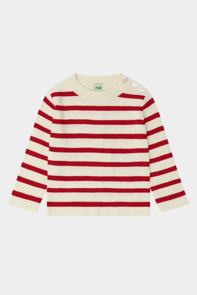 FUB - Baby long sleeve t-shirt (ecru/red)
