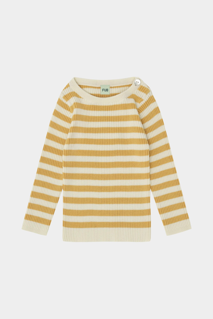 FUB - Baby rib blouse (ecru/butter)