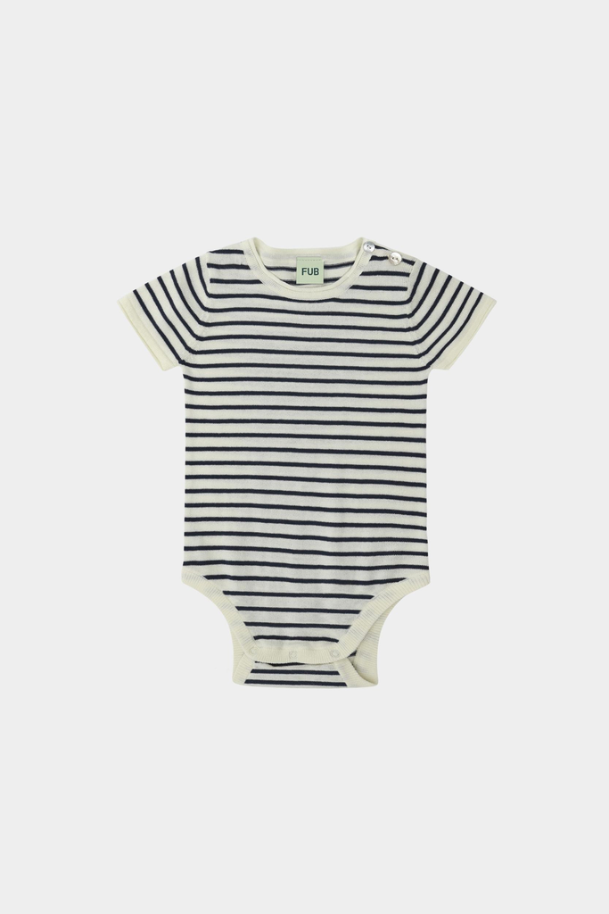 FUB - Baby body (ecru/dark navy)
